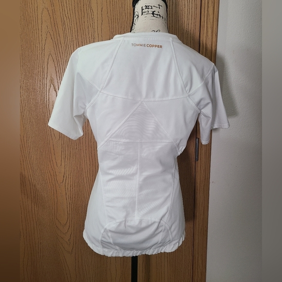 Tommie Copper Full Zip Back Support Pain Relief Copper Infused Compression Shirt - Picture 3 of 5